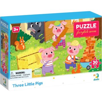Puzzle pentru copii  DoDo din 30 piese - Cei trei purceluși