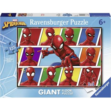Puzzle pentru podea Ravensburger din 125 piese - Omul-Păianjen