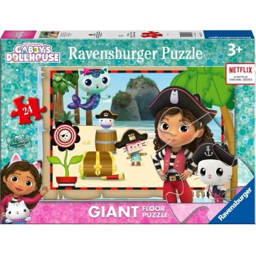 Puzzle pentru podea Ravensburger din 24 piese - Casa de păpuși a lui Gaby