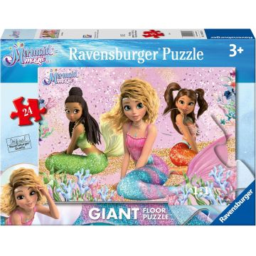 Puzzle pentru podea Ravensburger din 24 piese - Mermaid Magic