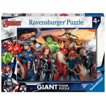 Puzzle pentru podea Ravensburger din 60 piese - The Avengers