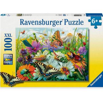Puzzle Ravensburger din 100 piese - Lumea minunată a insectelor