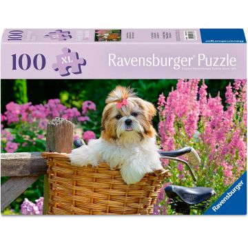 Puzzle Ravensburger din 100 XL piese - Cățeluș drăguț