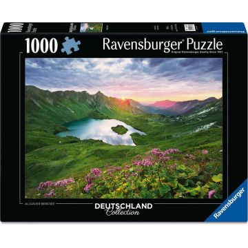 Puzzle Ravensburger din 1000 piese - Lacul de munte din Allgäu