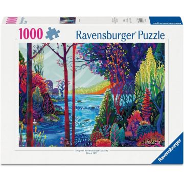 Puzzle Ravensburger din 1000 piese - Pădurea indigo