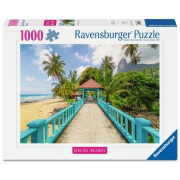 Puzzle Ravensburger din 1000 piese - Pod colorat în Malaezia