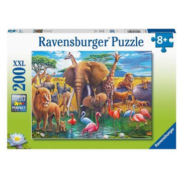 Puzzle Ravensburger din 200 XXL piese - Animalele din savană