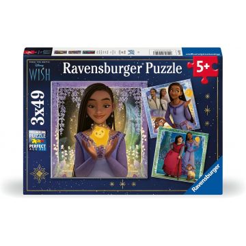 Puzzle Ravensburger din 3 x 49 piese - Dorință