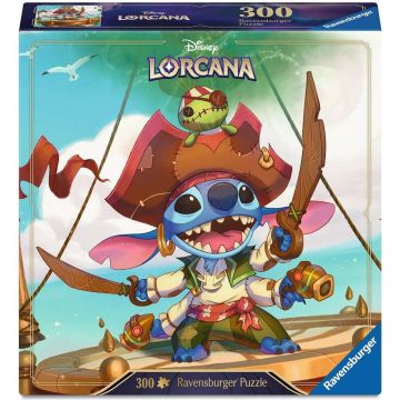 Puzzle Ravensburger din 300 piese - Lorcana: Stitch, Piratul Extraterestru