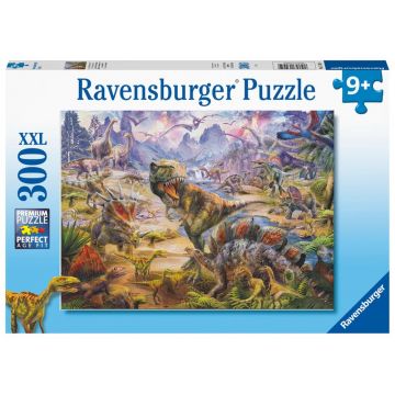 Puzzle Ravensburger din 300 XXL piese - Lumea dinozaurilor