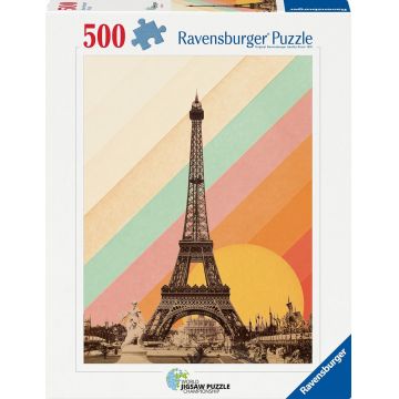 Puzzle Ravensburger din 500 piese - Curcubeul din Paris