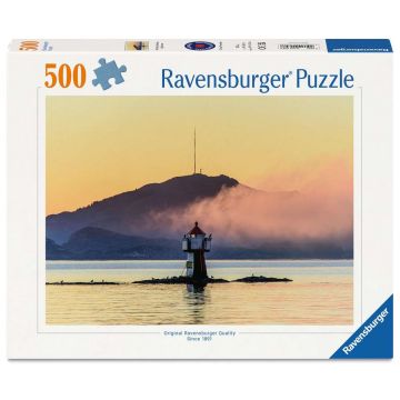 Puzzle Ravensburger din 500 piese - Farul Gofarnes, Norvegia