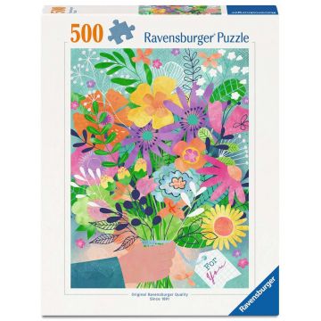 Puzzle Ravensburger din 500 piese - Flori pentru tine