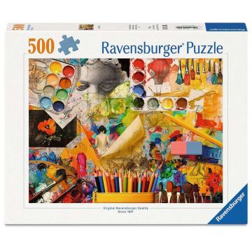 Puzzle Ravensburger din 500 piese - Studio de artă