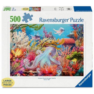 Puzzle Ravensburger din 500 piese - Viața pe recif