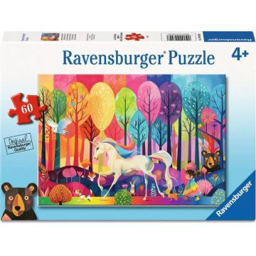 Puzzle Ravensburger din 60 piese - Pădurea Fantastică