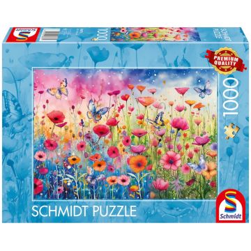 Puzzle Schmidt din 1000 piese - Câmp de maci