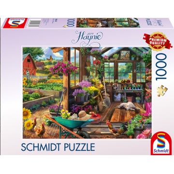 Puzzle Schmidt din 1000 piese - Căsuță de grădină