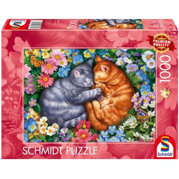 Puzzle Schmidt din 1000 piese - Micii pufoși adormiți