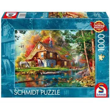 Puzzle Schmidt din 1000 piese - Moara de toamnă