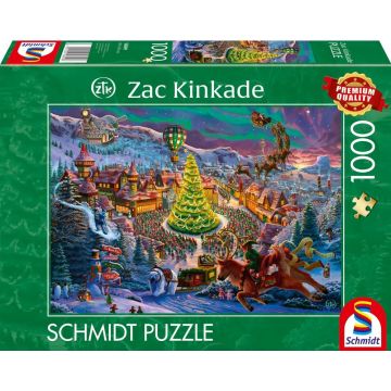 Puzzle Schmidt din 1000 piese - Satul lui Moș Crăciun