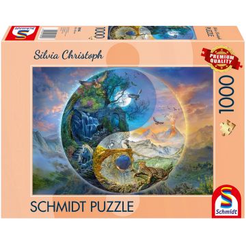 Puzzle Schmidt din 1000 piese - Yin și Yang: Lumea Munților