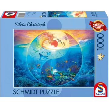 Puzzle Schmidt din 1000 piese - Yin și Yang: Regatul creaturilor marine