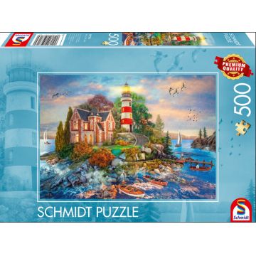Puzzle Schmidt din 500 piese - Farul de pe stâncă