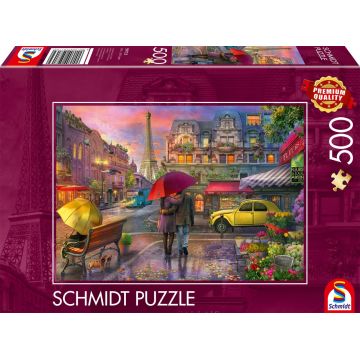 Puzzle Schmidt din 500 piese - Parisul în ploaie