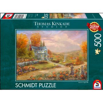 Puzzle Schmidt din 500 piese - Toamna în Apple Hill
