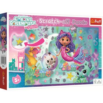 Puzzle scratch Trefl din 100 piese - Casa de păpuși a lui Gaby