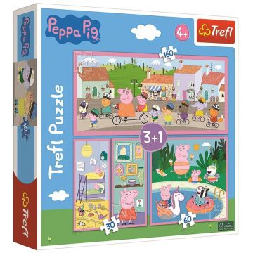 Puzzle Trefl 4 в 1 - Purcelușa Peppa