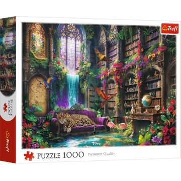 Puzzle Trefl din 1000 piese - Magica bibliotecă