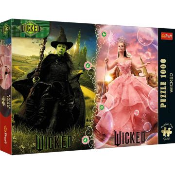 Puzzle Trefl din 1000 piese - Personaj negativ: Elphaba și Glinda