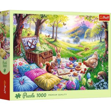Puzzle Trefl din  1000 piese - Picnic pe pajiște