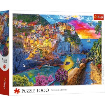 Puzzle Trefl din  1000 piese - Plimbare de seară în Cinque Terre
