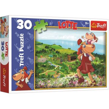 Puzzle Trefl din 30 piese - Lotte la plimbare