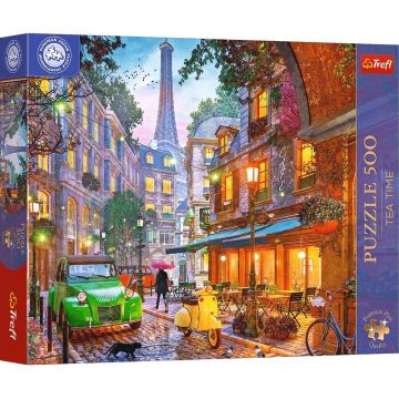 Puzzle Trefl din  500 piese - Cafenea în Paris
