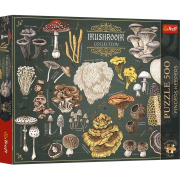Puzzle Trefl din 500 piese - Colecția de ciuperci