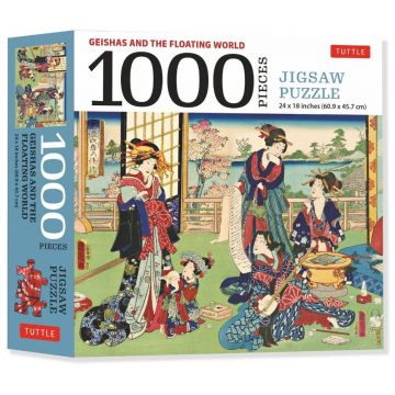 Puzzle Tuttle Publishing din 1000 piese - Gheișele și lumea plutitoare
