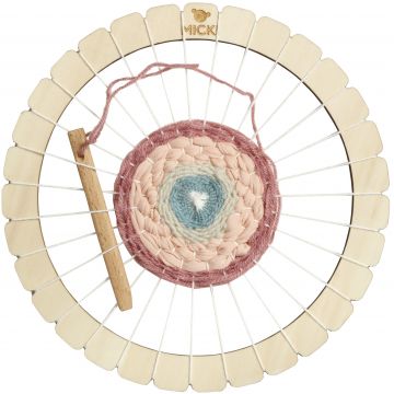 Set creativ Micki - Război de țesut din lemn,  21 cm