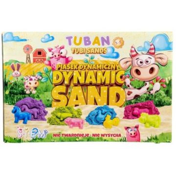 Set de nisip dinamic Tuban - Fermă, 800 g, 4 culori