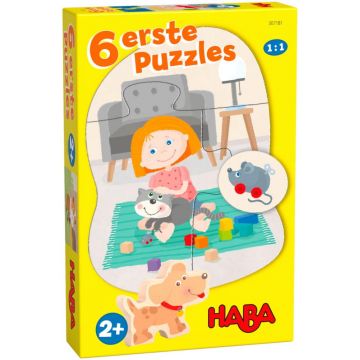 Set de puzzle Haba - Animale de companie, 6 buc