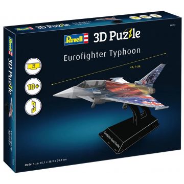3D Puzzle Revell din 75 piese - Avion Eurofighter Typhoon