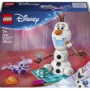 Constructor LEGO Disney -Picnic distractiv cu Olaf și Bruni (43287)