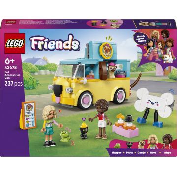 Constructor LEGO Friends - Clubul Hartley Friends, Furgonetă cu accesorii pentru animale de companie (42678), Oraș (42689)