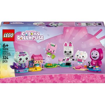 Constructor LEGO Gabby's Dollhouse - Prietenii pisicii de cărămidă ai lui Gabi(11215)