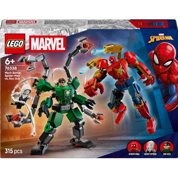Constructor LEGO Marvel Super Heroes - Bătălie cu roboți: Spider-Man vs. Doc Ock (76338)