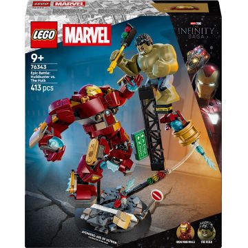 Constructor LEGO Marvel Super Heroes -Bătălie epică: Hulkbuster vs. Hulk (76343)