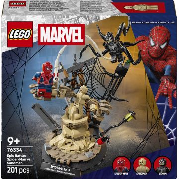 Constructor LEGO Marvel Super Heroes - Bătălie epică: Spider-Man vs. Sandman (76334)